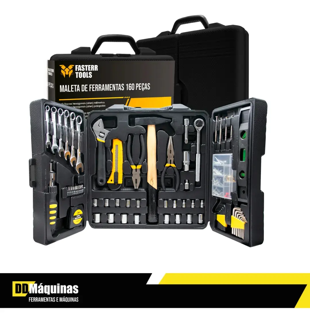 Kit de Ferramentas Fasterr FST160 — detalhe soquetes