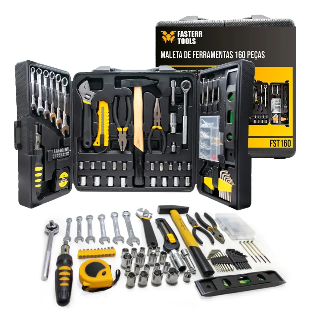 Kit de Ferramentas Fasterr FST160 — chaves e alicates